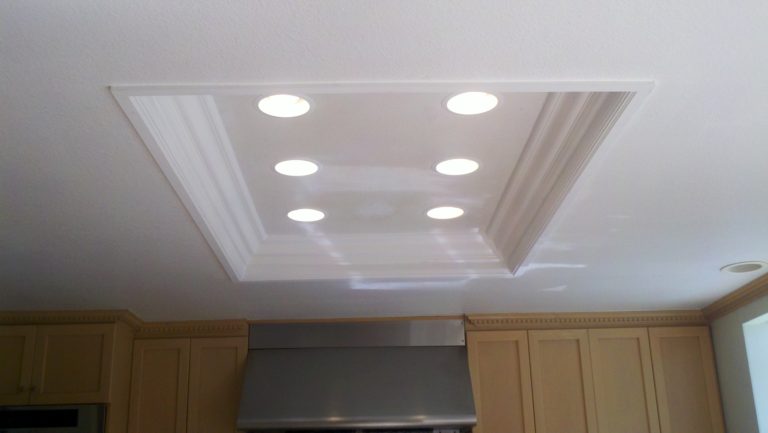 Kitchen can lighting installation